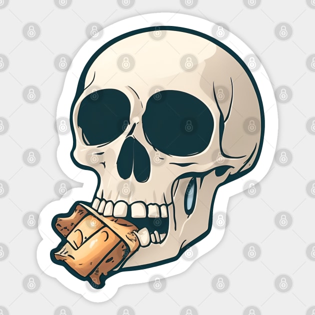 kanzeroz Skull Sticker by kanzeroz